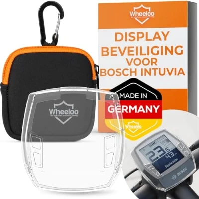 Afbeelding van Wheeloo Transparante beschermhoes voor Bosch Intuvia inclusief neopreen hoes, displaybescherming e bike display, waterdicht en schokbestendig