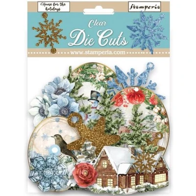 Afbeelding van Stamperia Romantic Home for the Holidays Clear Die Cuts (43pcs) (DFLDCP30)