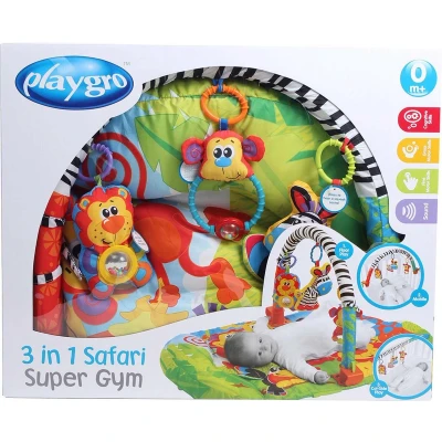 Afbeelding van Playgro Safari 3 in 1 Activity Gym Speelkleed P0181594