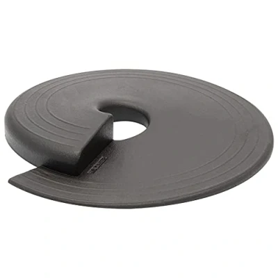 Afbeelding van WAGNER Deurstopper/deur wig diameter Ø 110 x 13 mm, hoogwaardig kunststof, zwart, om onder te schuiven en vast klemmen, fixeert de deur, beschermt deur muur Design Award 15698101