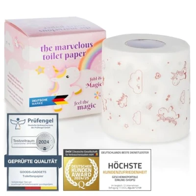 Afbeelding van Eenhoorn toiletpapier schattig met popcorngeur aroma. (Eenhoorn)