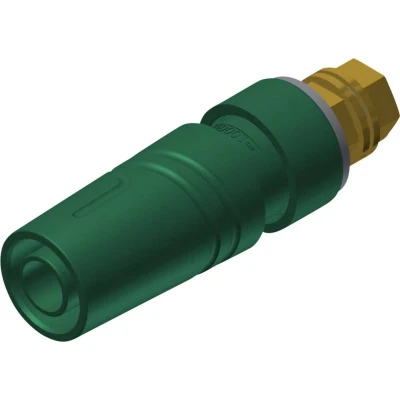 Afbeelding van SKS Hirschmann CO SAB 2600 G M4 Au, gn Veiligheids labconnector, female Bus, inbouw verticaal Stift Ø: 4 mm Groen 1 stuk(s)