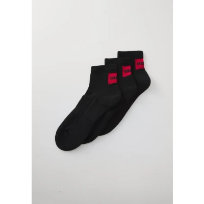Afbeelding van HUGO Label 3 PACK Sokken, Heren, Maat: 39 42, Black