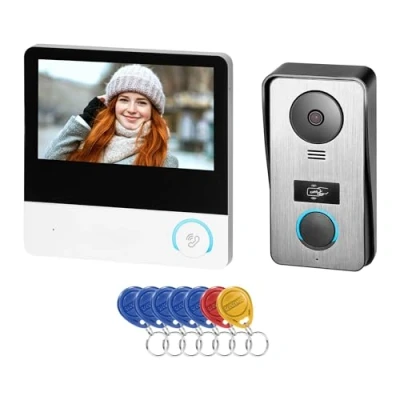 Afbeelding van Miratic Een Gezins Video Intercom 4 Draads 7&#039;&#039; Aanraakscherm Deurbel Met Camera voor Veilige en Efficiënte Huisbeveiliging