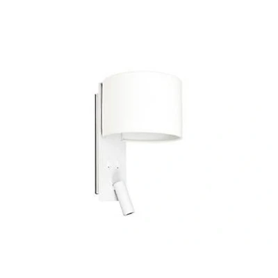 Afbeelding van FARO BARCELONA Vouw wandlamp met LED leeslamp, wit
