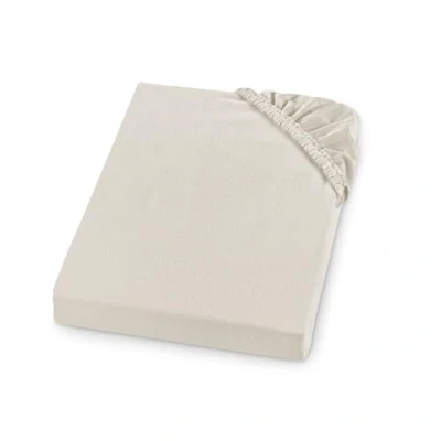 Afbeelding van sleepling Dik flanellen hoeslaken, flanel, Made in Germany, 100% katoen, elastiek rondom, matrassen tot 23 cm hoog, Oeko Tex, wasbaar 60 graden, 100 x 200, crème