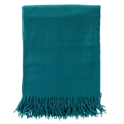Afbeelding van Dutch Decor JOSE Plaid 140x180 cm lichtgewicht natuurlijke look Deep Lake blauw