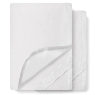 Afbeelding van Flowen Matrasbeschermer 90x190 cm 2 Stuks Waterdichte Katoenen Matrashoes Ademend voor Bed Vochtbescherming Anti Mijt Hypoallergeen Antibacterieel Matras met 4 Elastische Hoeken Machinewasbaar