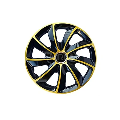 Afbeelding van NRM STIG Extra Wieldoppen 13&quot; Set van 4 stuks / Kunststof Goud/zwart