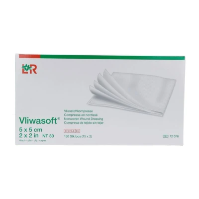 Afbeelding van Lohmann &amp; Rauscher Vliwasoft Vliesstofkompres 5x5cm