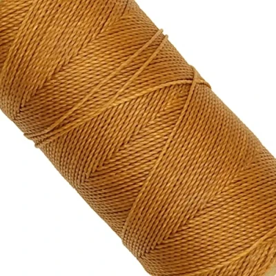 Afbeelding van Linhasita Gewaxte draad, 100 g/170 m polyester, 1 mm dikke macramé, 30 kleuren, lichtbruin