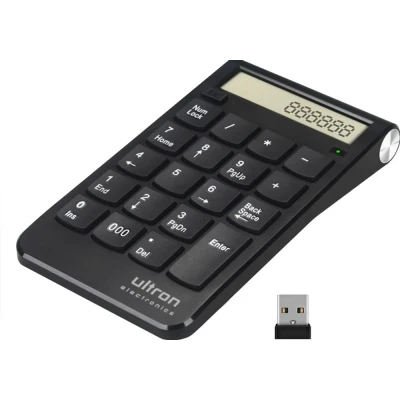 Afbeelding van Ultron UN2 numeriek toetsenbord Notebook RF Draadloos Zwart