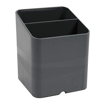 Afbeelding van Exacompta ref. 67707D Doos Met 10 Pennenhouders PEN CUBE OFFICE 2 vakken van verschillende grootte en hoogte Afmetingen: 7,4 x 7,4x 9,3 cm Kleur muisgrijs