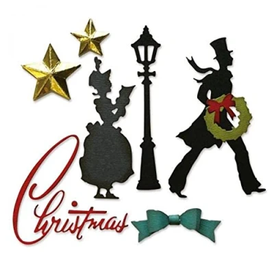 Afbeelding van Sizzix Thinlits Die Set 9PK Vault Series: Christmas 2021 665584 Tim Holtz (09 21)