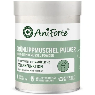 Afbeelding van AniForte groenlippschelppoeder voor honden en katten 100 g natuurlijk gewrichtspoeder in volvet kwaliteit, ondersteunt gewrichten gewrichtsfunctie, puur groenlippschelp extract, zonder toevoegingen