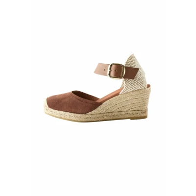 Afbeelding van Next Forever Comfort Regular FIT Plateaupumps, Dames, Maat: 39, Tan brown Leer