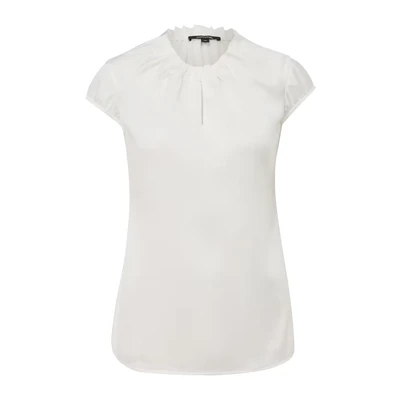 Afbeelding van comma Satijnen blouse met plooien, 0120, 36