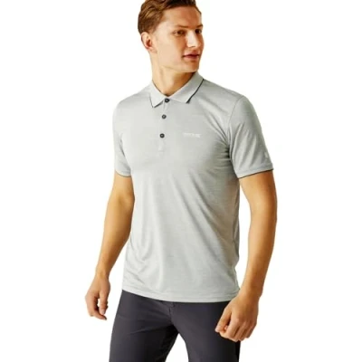 Afbeelding van Regatta Heren Remex II Jersey Sneldrogende Poloshirt met korte mouwen, Grijs, 5XL