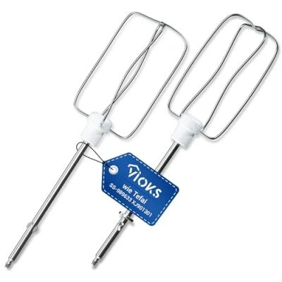 Afbeelding van VIOKS Elektrische garde, set van 2 stuks, vervanging voor Prep&#039;Line 8141 en 8142 SS 989633 XJ 901301, Tefal handmixer, roergarde, mini garde mixer, handmixer met mengkom, accessoires