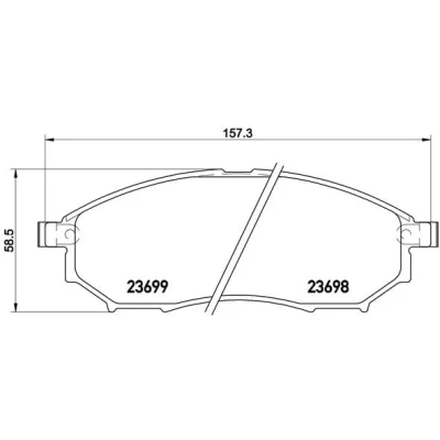 Afbeelding van Brembo Remblokset P 56 094