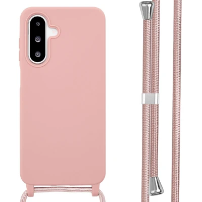 Afbeelding van imoshion hoesje Geschikt voor Samsung Galaxy A26 met koord Siliconen Roze