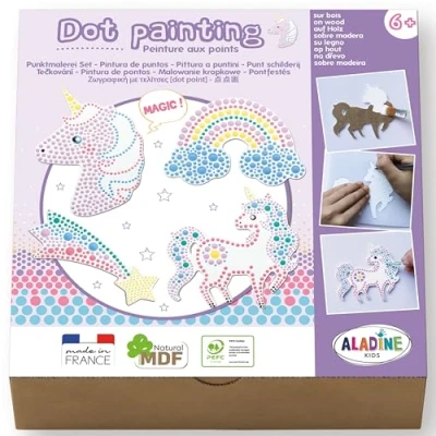 Afbeelding van Aladine Dot Painting Set Unicorn