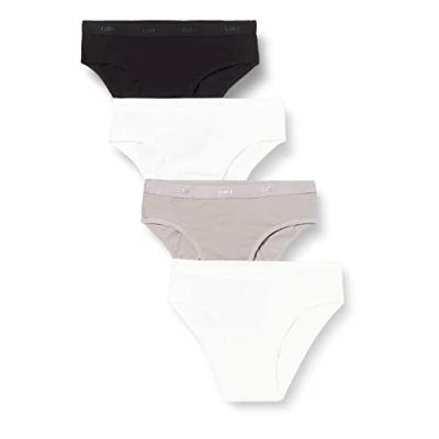 Afbeelding van DIM Slips voor meisjes (Pack van 4), Blc/Gr/Nr/B, 12 jaar