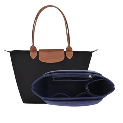 Afbeelding van D.DUO Bag Insert Organizer, portemonnee accessoires, Longchamp lange steel tote organizer (Donkerblauw, M (lang handvat))