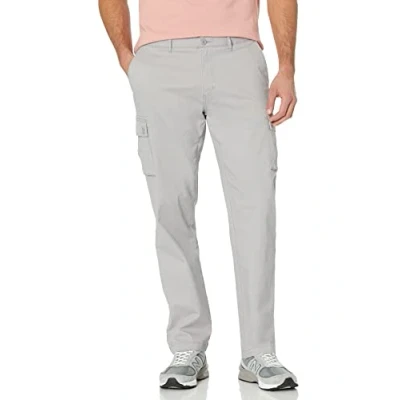 Afbeelding van Amazon Essentials Men&#039;s Stretch cargobroek met rechte pasvorm (verkrijgbaar in grote en lange maten), Lichtgrijs, 40W / 34L