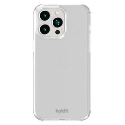 Afbeelding van Holdit Hoesje Geschikt voor iPhone 15 Pro Glitter Case wit