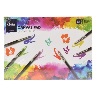 Afbeelding van Canvas Papier Schetsboek A4, 10 Vellen