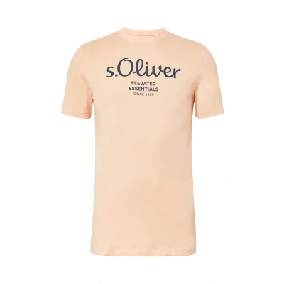 Afbeelding van s.Oliver Tshirt print, Heren, Maat: XXL Tall, Papaya