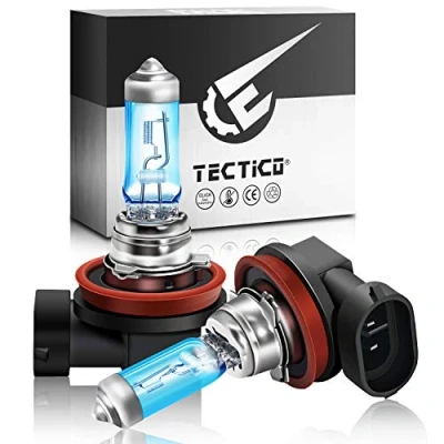 Afbeelding van TECTICO H11 Mistlamp Halogeen Koplamp 12V 55W Warm Wit +130% Super Helder Auto Motorfiets Upgrade Lamp, 2 Stuks