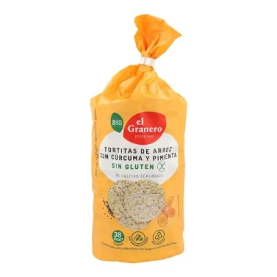 Afbeelding van Granero Tortitas De Arroz Con Curcuma Y Pimienta Bio G