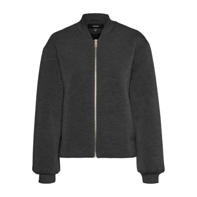 Afbeelding van Vero Moda Vmkaren Bomberjacks, Dames, Maat: Medium, Dark grey melange