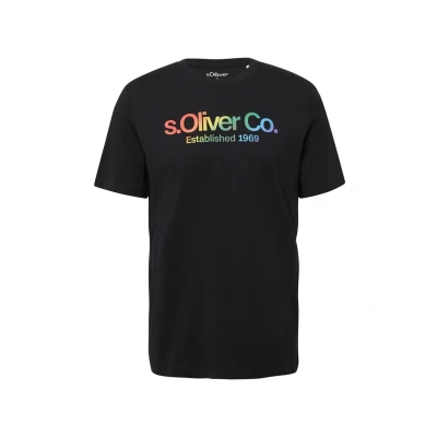 Afbeelding van s.Oliver Tshirt print, Heren, Maat: XL, Schwarz