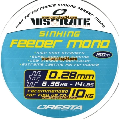 Afbeelding van Cresta Visorate Sinking Feeder Mono 150m Maat : 0.28mm