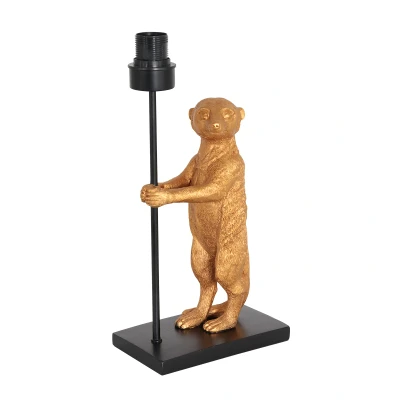 Afbeelding van Anne Lighting Animaux tafellamp zwart metaal 41 cm hoog