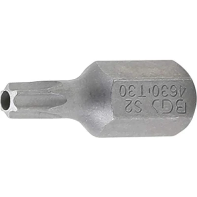 Afbeelding van BGS 4630 Bit lengte 30 mm 10 (3/8&quot;) buitenzeskant T profiel (voor Torx) met boring T30