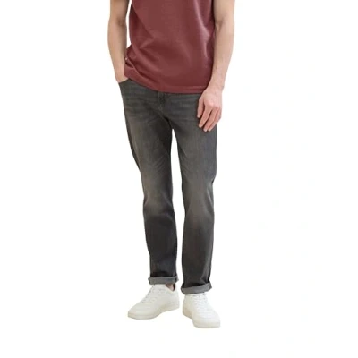 Afbeelding van TOM TAILOR Josh Regular Slim Jeans voor heren, 10220 Used Dark Stone Grey Denim, 30W x 34L