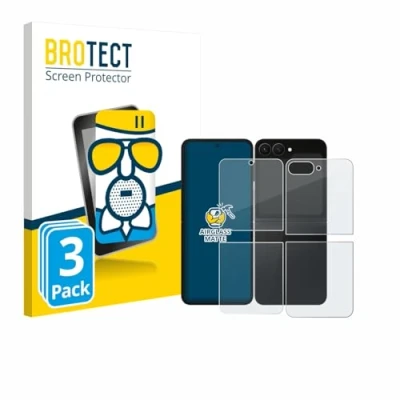 Afbeelding van BROTECT Screenprotector voor Samsung Galaxy Z Flip 7 FE (Voor+Achter) Folie Beschermfolie Beschermglas matte (3 Stuks)