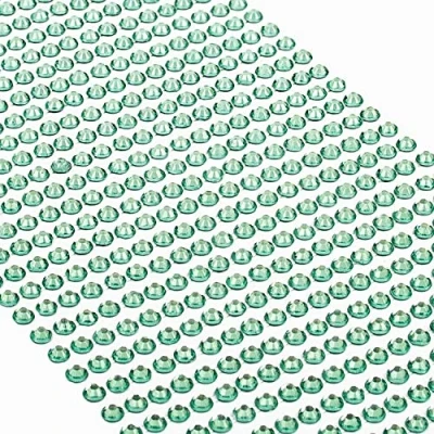 Afbeelding van Movoja Mint groene strass steentjes, ronde glitterstenen, 880 stuks, 4 mm, zelfklevend voor decoratie en knutselen, sierstenen om op te plakken, steentjes decoratieve stenen, knutselstenen, mintgroen