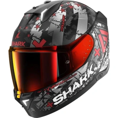Afbeelding van Shark Skwal i3 Hellcat Helm, zwart rood, afmeting XL voor man