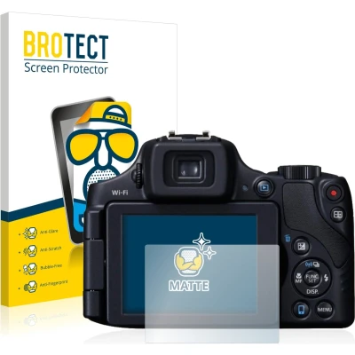 Afbeelding van BROTECT (2 Stuks) Antireflecterende Beschermfolie voor Canon PowerShot SX60 HS Anti Glare Screen Protector, Mat, Ontspiegelend
