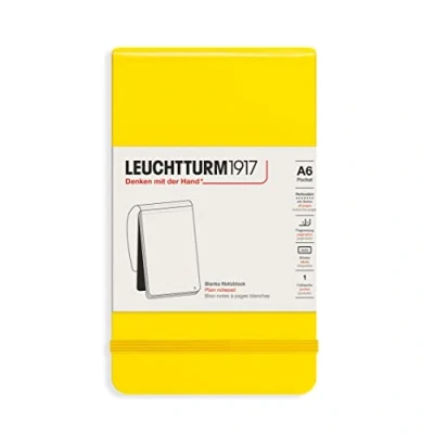 Afbeelding van LEUCHTTURM1917 364404 notitieblok Pocket (A6), hardcover, 184 genummerde pagina&#039;s, blanco, citroen