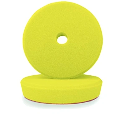 Afbeelding van ALCLEAR 50163M polijstpad auto polijstsponzen, medium voor RUPES polijstmachine, diameter: 163/150x30 mm, geel, set van 2, polijstpad, polijstschuim, geel