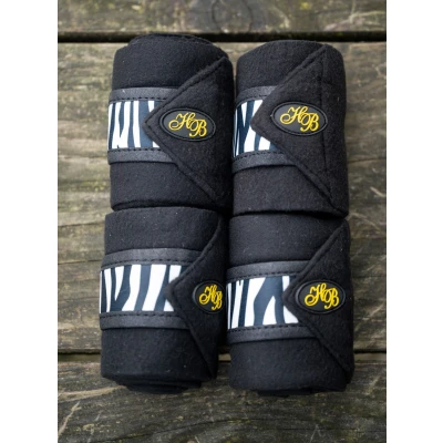 Afbeelding van HB Ruitersport Bandages Zebra Zwart/Wit