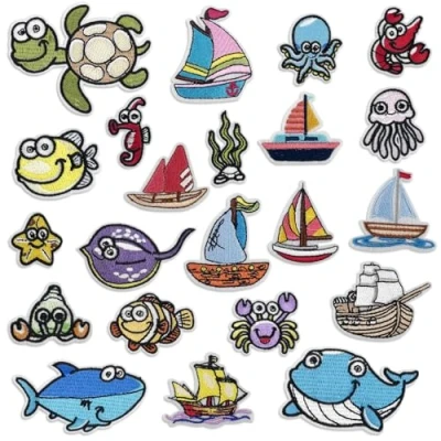 Afbeelding van Chiluxendo 22 stuks opstrijkbare patch om op te strijken, kleding kinderbroek, geborduurde jassen, hoeden, rugzakken, jeans, T shirt,