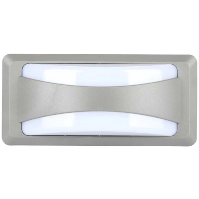 Afbeelding van V TAC VT 8058 N LED Wall Lights Softlight Bulkhead IP65 Grey 12 Watts 1160 Lumens 4000K