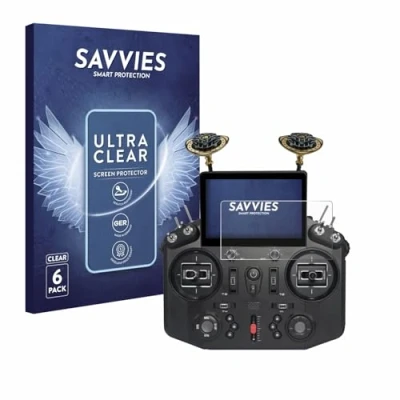 Afbeelding van Savvies Screenprotector voor FrSky Tandem X20 HD Folie Beschermfolie transparant (6 Stuks)